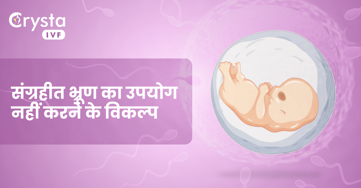 यदि मैं अपने संग्रहित भ्रूणों का उपयोग नहीं करने का निर्णय लेता हूं तो मेरे पास क्या विकल्प है, what are my options if I decide not to use my stored embryos