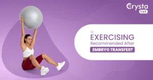 is exercise recommended during and after embryo transfer