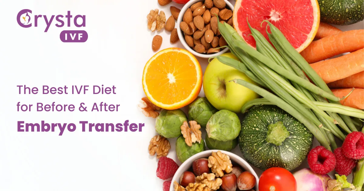 IVF diet for before and after embryo transfer